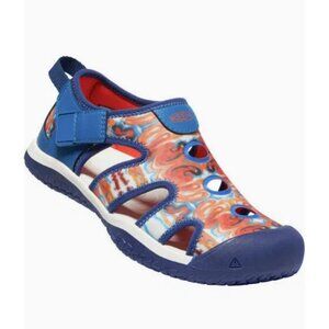 NWT - KEEN Shoes Youth 6 Stingray Unisex Boy Child Water Sandals Orange Blue